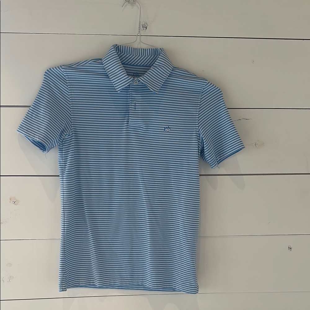Boys Southern Tide  Striped Polo Shirt